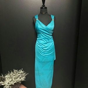 R&M Richards Petite Formal Maxi Dress Sz 6P